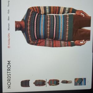 Beams Plus Fair Isle wool blend sweater men's XL